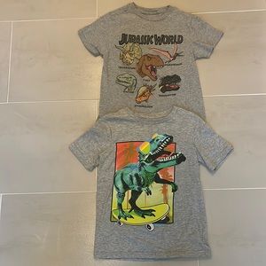 Boys Dinosaur T-Shirts, Size 6/7